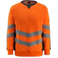 MASCOT® unisex Warnschutz-Langarmshirt Wigton  orange, schwarzblau Größe S von MASCOT®