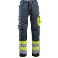 MASCOT® unisex Warnschutzhose Leeds schwarzblau, gelb Größe 54 von MASCOT®