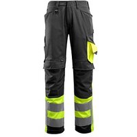 MASCOT® unisex Warnschutzhose Leeds schwarz, gelb Größe 24 von MASCOT®