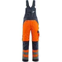 MASCOT® unisex Warnschutz-Latzhose Newcastle orange, schwarzblau Größe 114 von MASCOT®