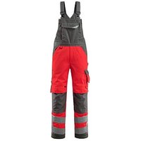 MASCOT® unisex Warnschutz-Latzhose Newcastle rot, dunkelanthrazit Größe 102 von MASCOT®