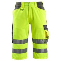 MASCOT® unisex Warnschutzhose kurz Luton  gelb, dunkelanthrazit Größe 46 von MASCOT®