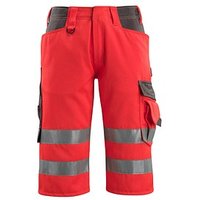 MASCOT® unisex Warnschutzhose kurz Luton  rot, dunkelanthrazit Größe 54 von MASCOT®