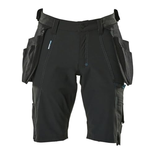 Mascot 17149-311-09 Advanced Cordura Ultimate Stretch Geringes Gewicht Shorts mit Hängetaschen, Schwarz, C56 Größe von MASCOT