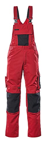 Mascot Latzhose Augsburg, 1 Stück, Größe L, 82 cm, C50, rot / schwarz, 12169-442-0209-82C50 von MASCOT