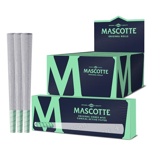 Mascotte® Original Cones mit Aktivkohlefilter 3 x 10 Kartons | Vorgedrehte Hülsen mit Filtertips aus Keramik | Pre Rolled Cones | 30 Konische Tubes mit Filter von MASCOTTE