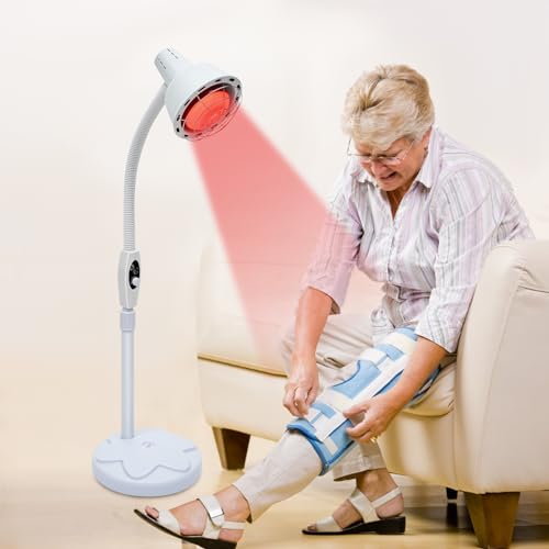 Infrarotlampe,275W Infrarot-Wärmelampe mit StäNder & 4 UniversalräDern & 360°Gedreht Infrarotlichttherapie Medizinisch Rotes Licht Heizung Licht Timer für Behandlung Muskelentspannung Salon Massage Infrarotlampe,275W Infrarot-Wärmelampe mit StäNder & 4 UniversalräDern & 360°Gedreht Infrarotlichttherapie Medizinisch Rotes Licht Heizung Licht Timer für Behandlung Muskelentspannung Salon Massage von MASHANGFU