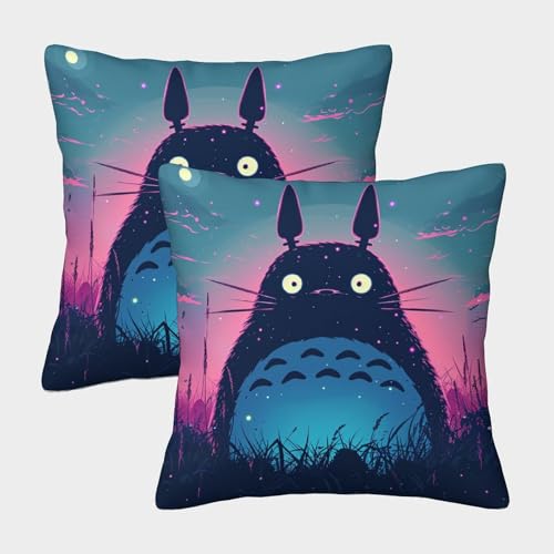 733k_Totoro_from_the_future_Vector_art_vaporwave_841f9fbf-46ef-4291-aabb-933adce39db8 Kissenbezüge Für Kinderzimmer, Art Animal Kissenbezug Im 2er-Set, Passend Für Travel Essential Und Office Cushion, 733k_Totoro_from_the_future_Vector_art_vaporwave_841f9fbf-46ef-4291-aabb-933adce39db8 Kissenbezüge Für Kinderzimmer, Art Animal Kissenbezug Im 2er-Set, Passend Für Travel Essential Und Office Cushion, von MASHAUNIE