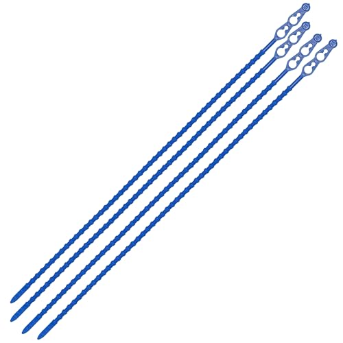 100er Pack Wiederverwendbare blaue Kabelbinder - 320mm Blitzbinder Rasterschlaufen, Robust & Vielseitig von MASHPAPER