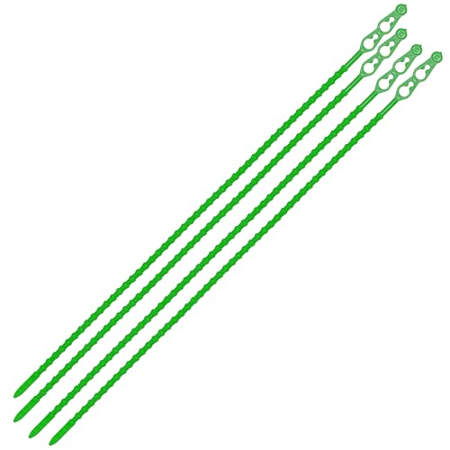 100er Pack Wiederverwendbare grüne Kabelbinder - 180mm Blitzbinder Rasterschlaufen, Robust & Vielseitig von MASHPAPER