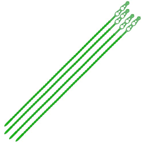 100er Pack Wiederverwendbare grüne Kabelbinder - 320mm Blitzbinder Rasterschlaufen, Robust & Vielseitig von MASHPAPER