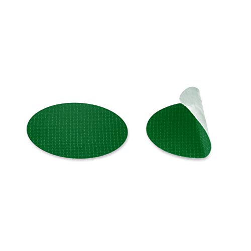 Gewebeklebepunkte Klebepunkte aus Gewebeband | 30 mm rund | Farbe frei wählbar | grün 100 Stück von MASHPAPER