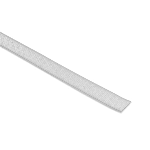 MASHPAPER Hakenband Selbstklebend Weiß 20mm x 25m – Extra Starkes Klettband für DIY & Heimwerkerprojekte von MASHPAPER