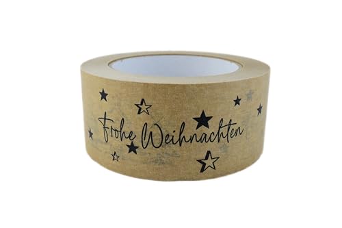 MASHPAPER Weihnachten Klebeband Packband Frohe Weihnachten Weihnachtsklebeband aus Papier von MASHPAPER