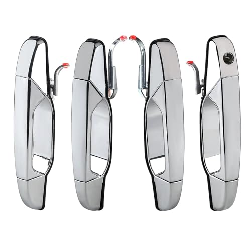 MASHRGX Außentürgriffe Chrom-Außentürgriff Für GMC Für Sierra 1500 2500 3500 2007–2013 Und Für Yukon XL 1500 2500 2007–2013 5960521 25960526 1 Set Chrome (4pcs) von MASHRGX