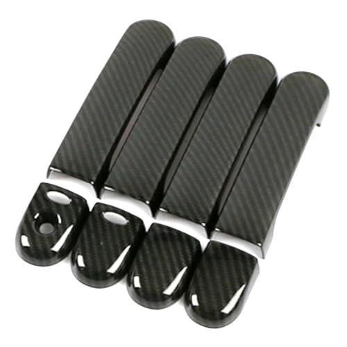 MASHRGX Außentürgriffe Für Für March Für Micra K12 Für Grand Für Livina L10 Für Note Carbonfaser-bedruckte Türgriffabdeckungen Für Den Außenbereich (2 Smart Set Handle) von MASHRGX
