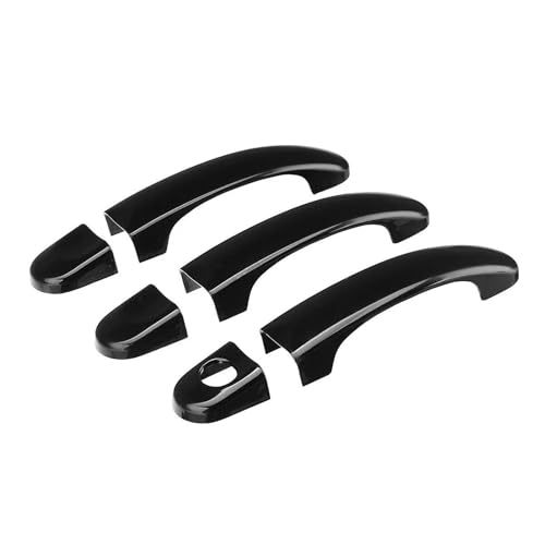 MASHRGX Außentürgriffe Türgriffblenden-Set Aus Carbonfaser/schwarzglänzend Für VW FürTransporter T5 T6 FürCaddy 2003–2015 (Gloss Black) von MASHRGX
