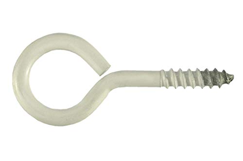Masidef Kunststoff Ösen Schrauben 7 Stück für Holz, 3 mm x 16 mm x 8 mm, Größe von MASIDEF