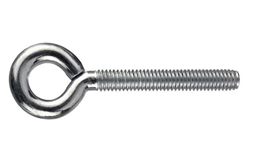 Masidef Metrisches Gewinde, verzinkt, Ösen, Schrauben, 4 mm x 40 mm, Größe von MASIDEF