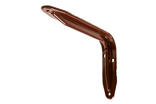 Masidef Nervata Regalhalter, 180 mm x 340 mm, Größe, Braun von MOBILA
