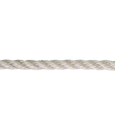 Masidef Polypropylen Seil zusammen mit 30 kg Belastungsgrenze, 4 mm Durchmesser x 200 Meter Länge, weiß von Masidef
