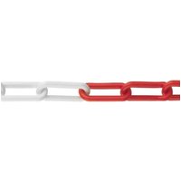 Kunststoffkette 52x21x6mm weiß rot als meterware - dy2700582 - Masidef von MASIDEF