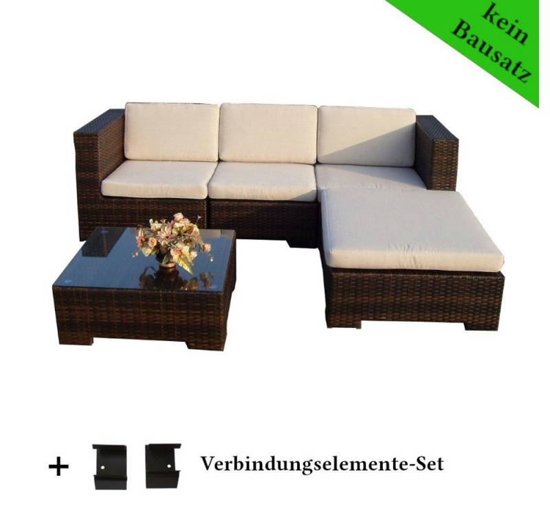 MASILY Gartenlounge-Set Poly Rattan Gartenmöbel California, Gartenlounge Sitzgruppe von MASILY