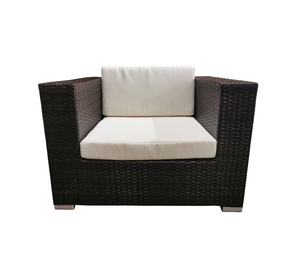 MASILY Gartenlounge-Set Poly Rattan Gartenmöbel G-Sessel, Alu Garnitur Lounge Garten Sitzgruppe Gartenset von MASILY