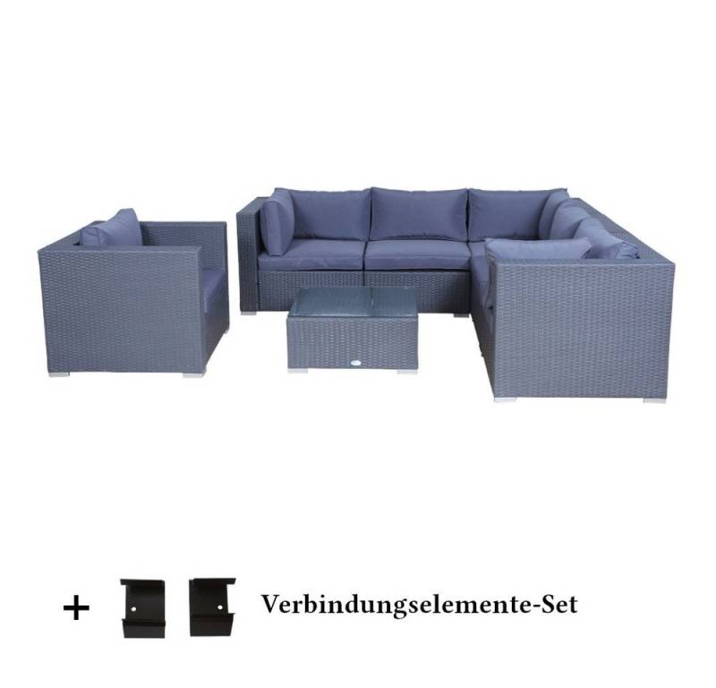 MASILY Gartenlounge-Set Poly Rattan Gartenmöbel Memphis, Gartenlounge Sitzgruppe von MASILY