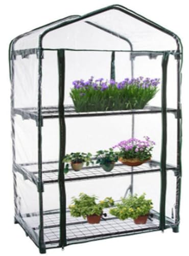 3-stöckiges Mini-Gewächshaus-Ersatzabdeckung, verstärktes PVC, Kleinpflanzen-Gewächshausabdeckung, transparentes wasserdichtes heißes Haus, ohne Eisenrahmen Grow House (#2) von MASINIES