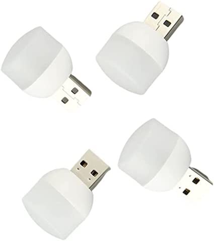 USB-Nachtlichter, Mini-Stecker, LED-Lampe, kleine Auto-Innenatmosphäre, Nachttisch-Nachtlichter, Computer, mobile Powerbook-Lampen, 4 Stück von MASINIES