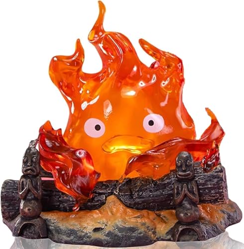 MASINIES Calcifer Flamme Lampe, Weihnachten Atmosphäre Licht, Calcifer Fire Dekorative Lampe Anime Nachtlicht für Heimdekoration und Camping MASINIES Calcifer Flamme Lampe, Weihnachten Atmosphäre Licht, Calcifer Fire Dekorative Lampe Anime Nachtlicht für Heimdekoration und Camping von MASINIES