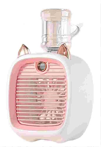 MASINIES Mini Tragbarer Ventilator, Luftkühler Geschwindigkeit Kühler Ventilator Einstellbare Klimaanlage USB Nebelventilatoren, Mobile Kleine Air Con Luftbefeuchter für Home Offices (#4) von MASINIES