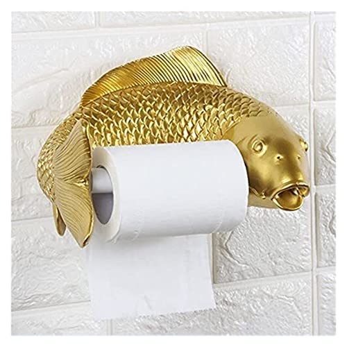 Klopapierhalter Toilettenpapierhalter Rishx Wand Toilettenpapierhalter Tissue Rack Kreative Harz Fisch Toilettenpapier Handtuch Shlef Niedlichen Tier Haushalt Toilettenpapier Distributor Bad von MASKIS