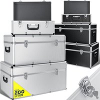 Masko® 3er SET Alu Boxen Alubox Alukiste Transportbox Werkzeugkiste Lagerbox silber Masko® 3er SET Alu Boxen Alubox Alukiste Transportbox Werkzeugkiste Lagerbox silber von MASKO