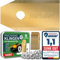 Ersatzmesser Klingen für Mähroboter Rasenmäher Messer universal inkl. innovativen Schrauben langlebig Titan-Beschichtung / für Gardena / Husqvarna, 9 von MASKO