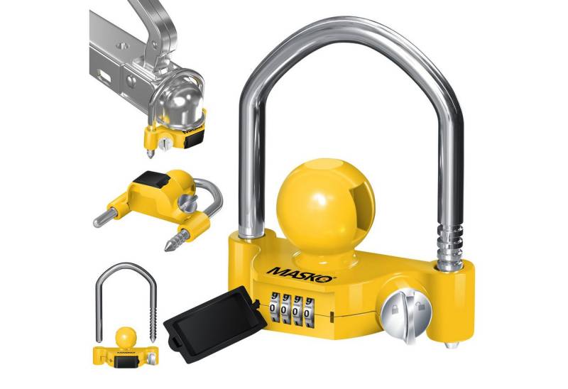 MASKO Anhängerschloss, Anhängerschloss Zahlenschloss mit 4-stelligen Code von MASKO
