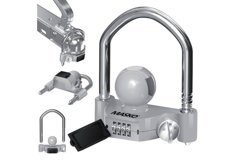 MASKO Anhängerschloss, Anhängerschloss Zahlenschloss mit 4-stelligen Code MASKO Anhängerschloss, Anhängerschloss Zahlenschloss mit 4-stelligen Code von MASKO