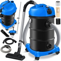 6IN1 Industriestaubsauger Staubsauger Nass Trocken Sauger Aschesauger 2300W + Steckdose Blasfunktion Trocken-Saugen & Nass-Saugen Blau - Masko von MASKO