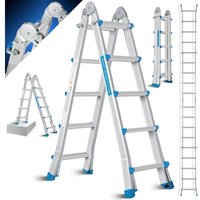 Aluleiter Mehrzweckleiter 5 10m 4x5 Sprossen Teleskopleiter Multifunktionsleiter Aluleiter Klappleiter Anlegeleiter Bockleiter 5.10m / 4x5 Sprossen Aluleiter Mehrzweckleiter 5 10m 4x5 Sprossen Teleskopleiter Multifunktionsleiter Aluleiter Klappleiter Anlegeleiter Bockleiter 5.10m / 4x5 Sprossen von MASKO