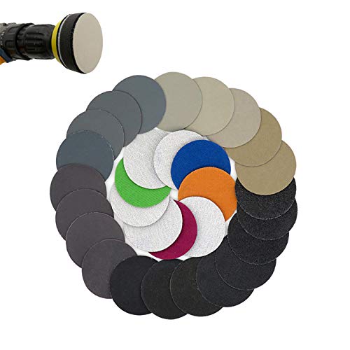 Hook and Loop Discs MASO 800# 5 Zoll Polierschleifpads, Nass-/Trocken-Schleifscheiben mit 50 mm Trägerpads – insgesamt 10 Scheiben von MASO