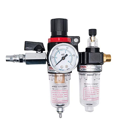 Luftfilterregler-Kit, Maso AFC2000 Luftdruckregler 1/4 Zoll Luftöl/Wasserabscheider Filter Airbrush Kompressor Pneumatische Komponenten von MASO
