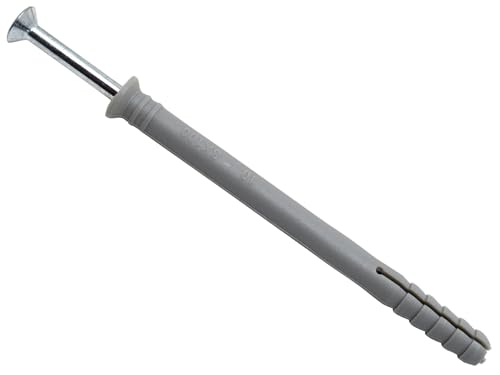 MASONMATE MAMHF8100 Nylon Hammer-In Fixing 8 100mm Box of 100 Nylonhammer in der Befestigung, grau MASONMATE MAMHF8100 Nylon Hammer-In Fixing 8 100mm Box of 100 Nylonhammer in der Befestigung, grau von MASONMATE