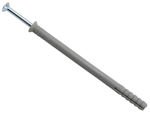 MASONMATE MAMHF8120 Nylon Hammer-In Fixing 8 120mm Box of 50 Nylonhammer in der Befestigung, grau MASONMATE MAMHF8120 Nylon Hammer-In Fixing 8 120mm Box of 50 Nylonhammer in der Befestigung, grau von MASONMATE