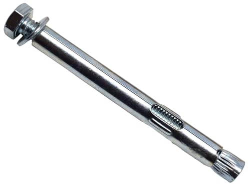 MASONMATE MAMLSAM10100 Hex Loose Bolt Sleeve Anchor M10 x 100mm (50) Ankerbolzen, Silber von MASONMATE