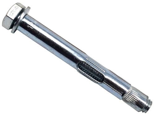 MASONMATE MAMLSAM12100 Hex Loose Bolt Sleeve Anchor M12 x 100mm (25) Ankerbolzen, Silber von MASONMATE