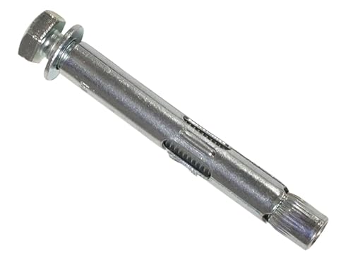 MASONMATE MAMLSAM1675 Hex Loose Bolt Sleeve Anchor M16 x 75mm (25) Ankerbolzen, Silber von MASONMATE