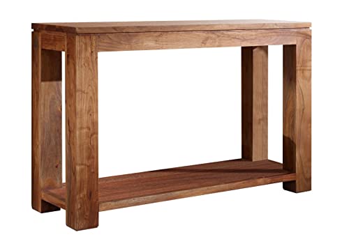 Akazie Massivmöbel Holz Honig Konsolen Tisch massiv Massivholz Möbel Shaman #12 von MASSIVMOEBEL24.DE