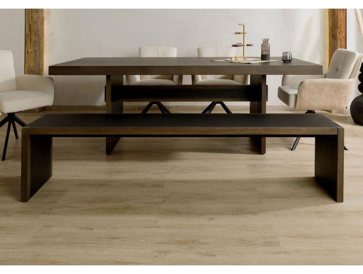 Bank Eiche 193x40x45 dunkelbraun lackiert BEAMS #85 von MASSIVMOEBEL24.DE