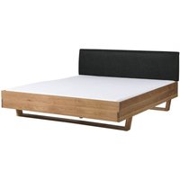 Bett Eiche 140x200x85 natur geölt, Kopfteil anthrazit FICHTELBERG 25 Bett Eiche 140x200x85 natur geölt, Kopfteil anthrazit FICHTELBERG 25 von MASSIVMOEBEL24.DE